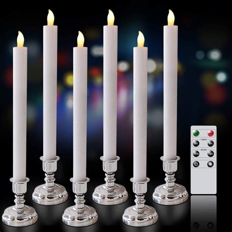 Magical lighting at your fingertips: LED taper candles with a magic wand remote control